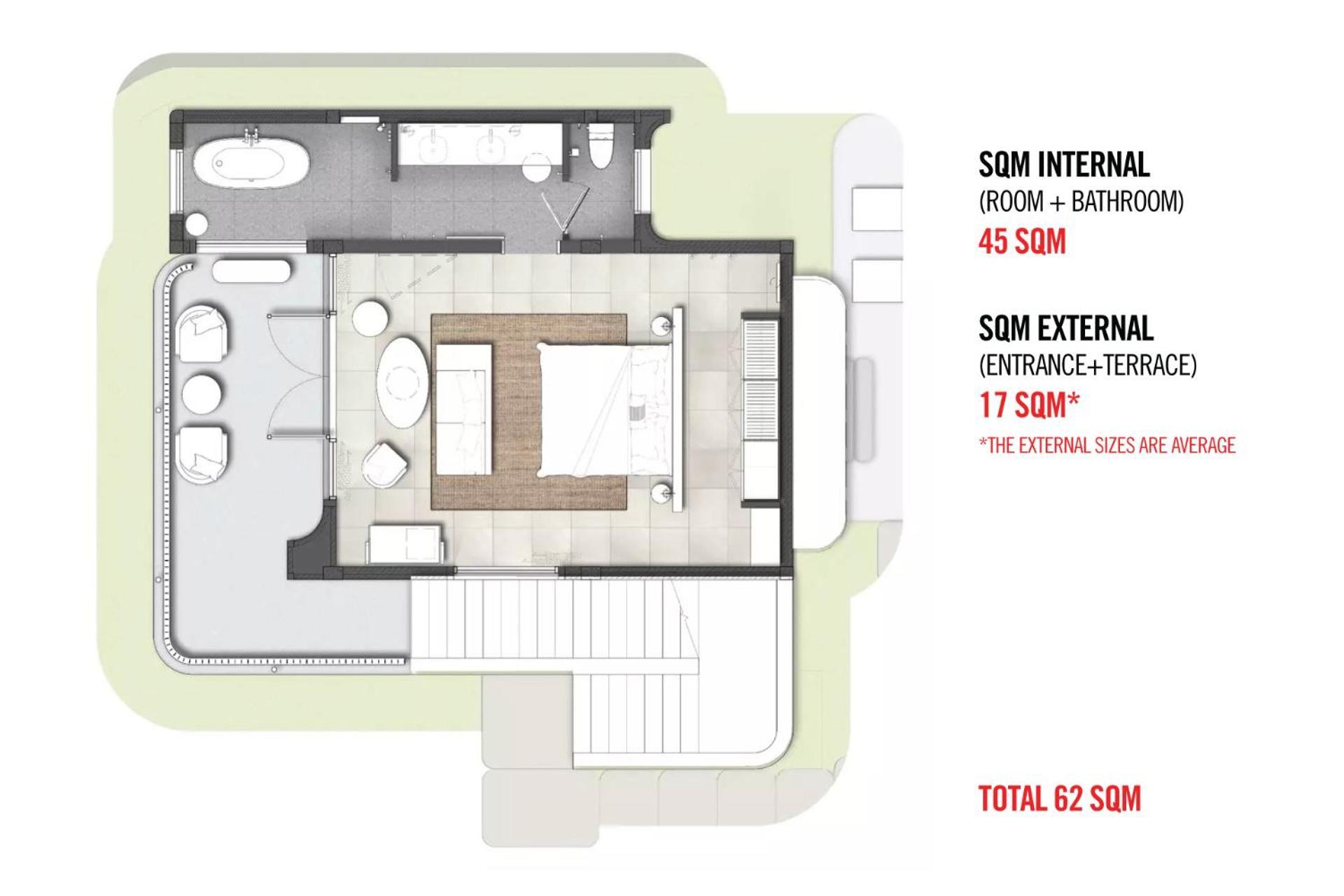 فندق The Standard, هوا هين المظهر الخارجي الصورة Floorplan of a micro apartment