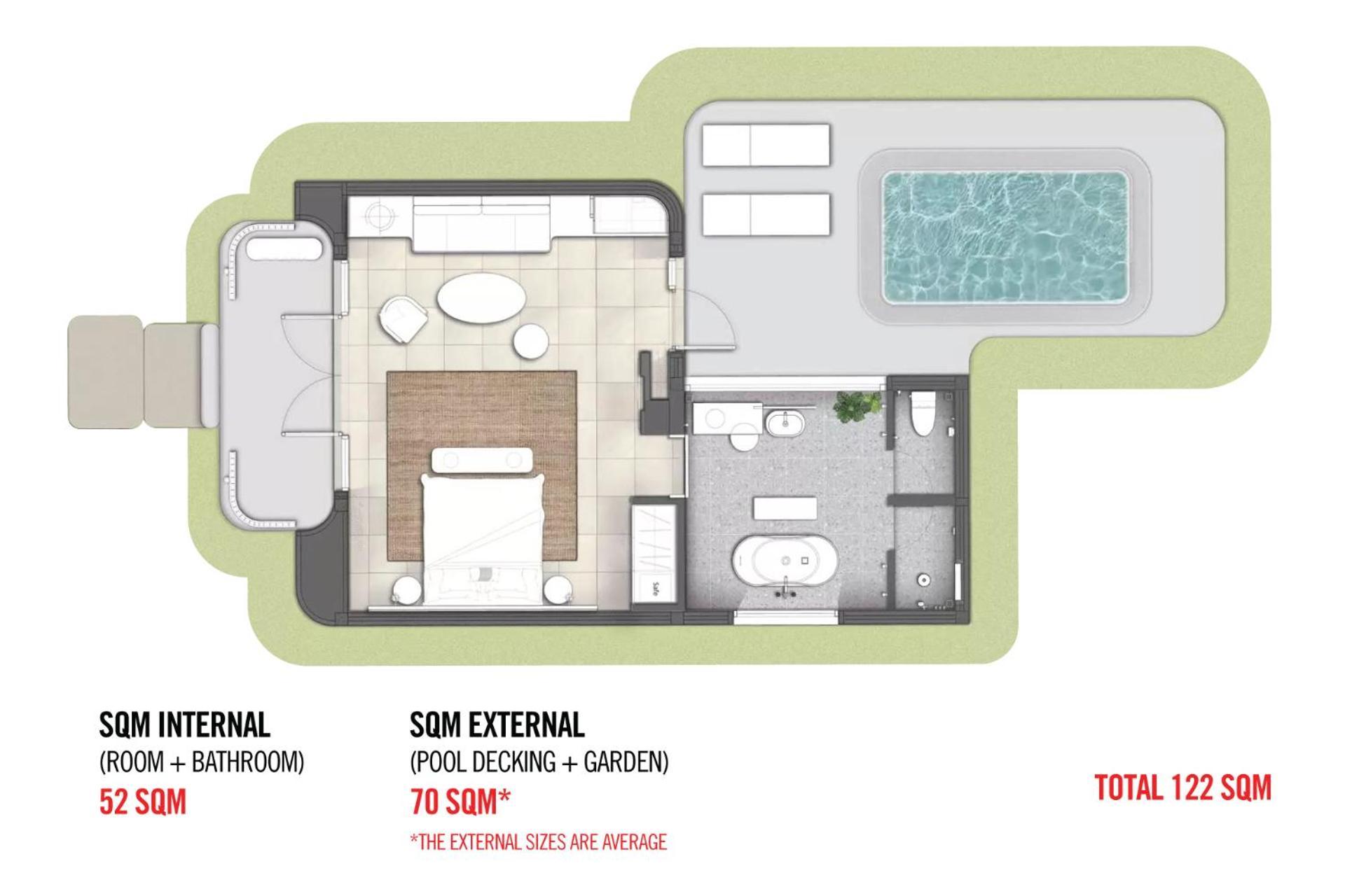 فندق The Standard, هوا هين المظهر الخارجي الصورة Floorplan of a typical suite